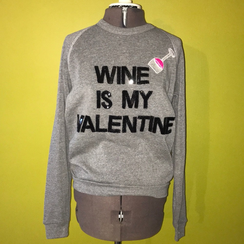 Bow & Drape Sequin Crewneck Sweatshirt